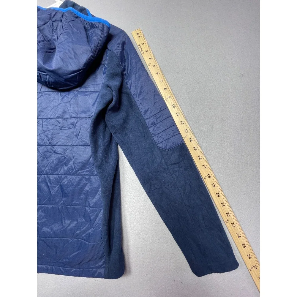 Columbia Hybrid Jacket Polyester Nylon Navy Blue XL (18/20) Youth Boys